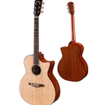 Eastman PCH1-GACE Grand Auditorium Cutaway Electric Acoustic Guitar - Bag Included