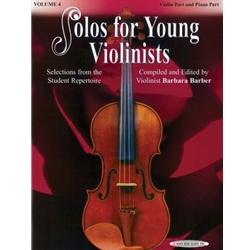 Barber Solos For Young Violinists Vol 4