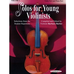 Barber Solos For Young Violinists Vol 3