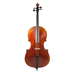 1/4 Rosalia Cello Outfit - Thick Padded Case - Composite Bow - Helicore Strings