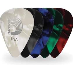 D'Addario Celluloid Guitar Picks - 10 pack - Medium